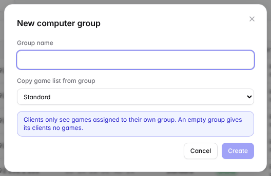 New computer group